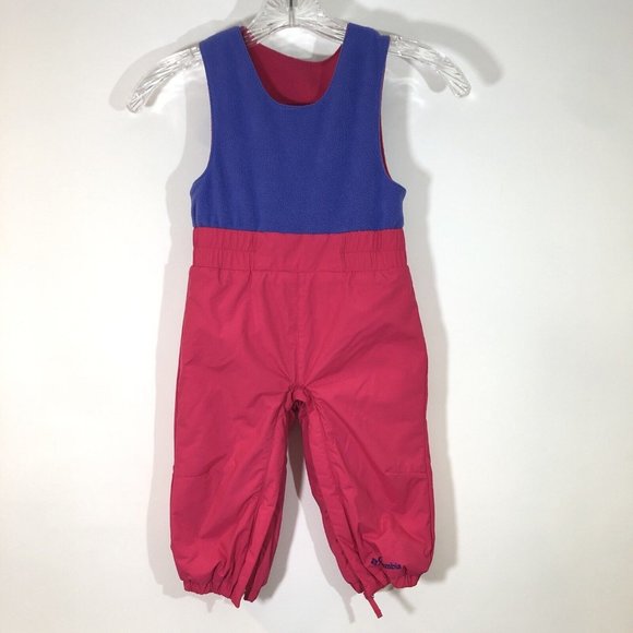 Columbia Girls 18-24 Month Bib Overall Snowsuit - Picture 1 of 7
